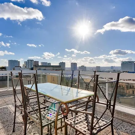 Splendide Terrasse Avec Vue Tour Eiffel Lejlighed