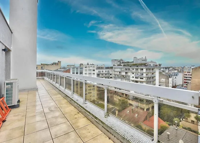 아파트 Splendide Terrasse Avec Vue Tour Eiffel *