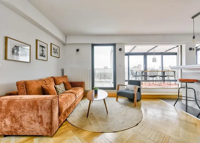 아파트 Splendide Terrasse Avec Vue Tour Eiffel 파리