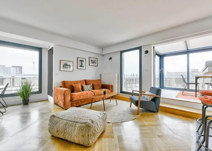 Апартаменты Splendide Terrasse Avec Vue Tour Eiffel *