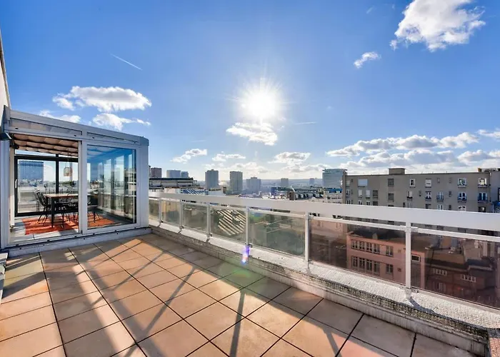 아파트 Splendide Terrasse Avec Vue Tour Eiffel *