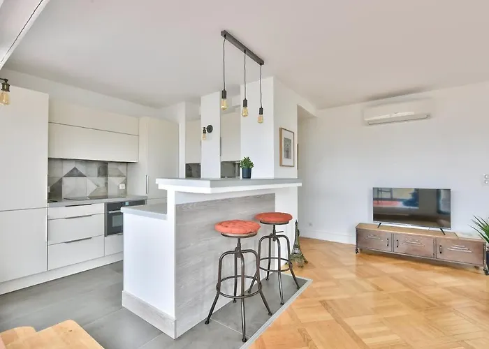 Splendide Terrasse Avec Vue Tour Eiffel * 巴黎