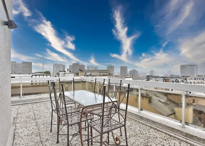 Apartament Splendide Terrasse Avec Vue Tour Eiffel